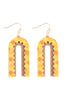 MOROCCAN LAYERED PRINT ACETATE DROP EARRINGS