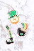 SAINT PATRICK'S DAY ENAMEL FISH HOOK EARRINGS