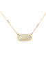 SEMI PRECIOUS OVAL STONE NECKLACE