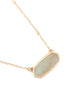 SEMI PRECIOUS OVAL STONE NECKLACE