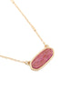 SEMI PRECIOUS OVAL STONE NECKLACE