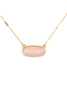 SEMI PRECIOUS OVAL STONE NECKLACE