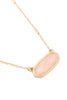 SEMI PRECIOUS OVAL STONE NECKLACE