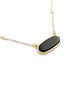 SEMI PRECIOUS OVAL STONE NECKLACE