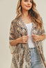 BOHEMIAN PRINT OPEN FRONT KIMONO