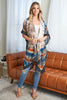 TIE DYE BOHO OPEN FRONT KIMONO