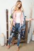 TIE DYE BOHO OPEN FRONT KIMONO