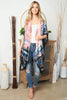 TIE DYE BOHO OPEN FRONT KIMONO