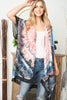 TIE DYE BOHO OPEN FRONT KIMONO