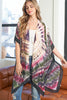 TIE DYE BOHO OPEN FRONT KIMONO