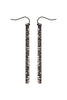 RHINESTONE BAR DROP EARRINGS