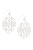 MYE1192 - MOROCCAN FILIGREE DANGLE HOOK EARRINGS