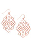 MYE1192 - MOROCCAN FILIGREE DANGLE HOOK EARRINGS