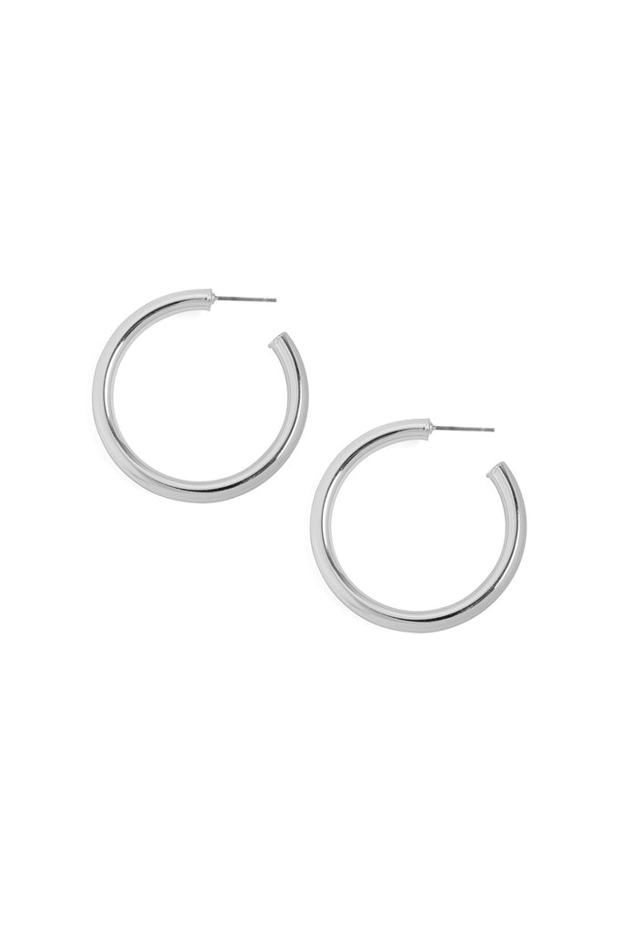 VE2418 - 1.5 INCH POST HOOP EARRINGS