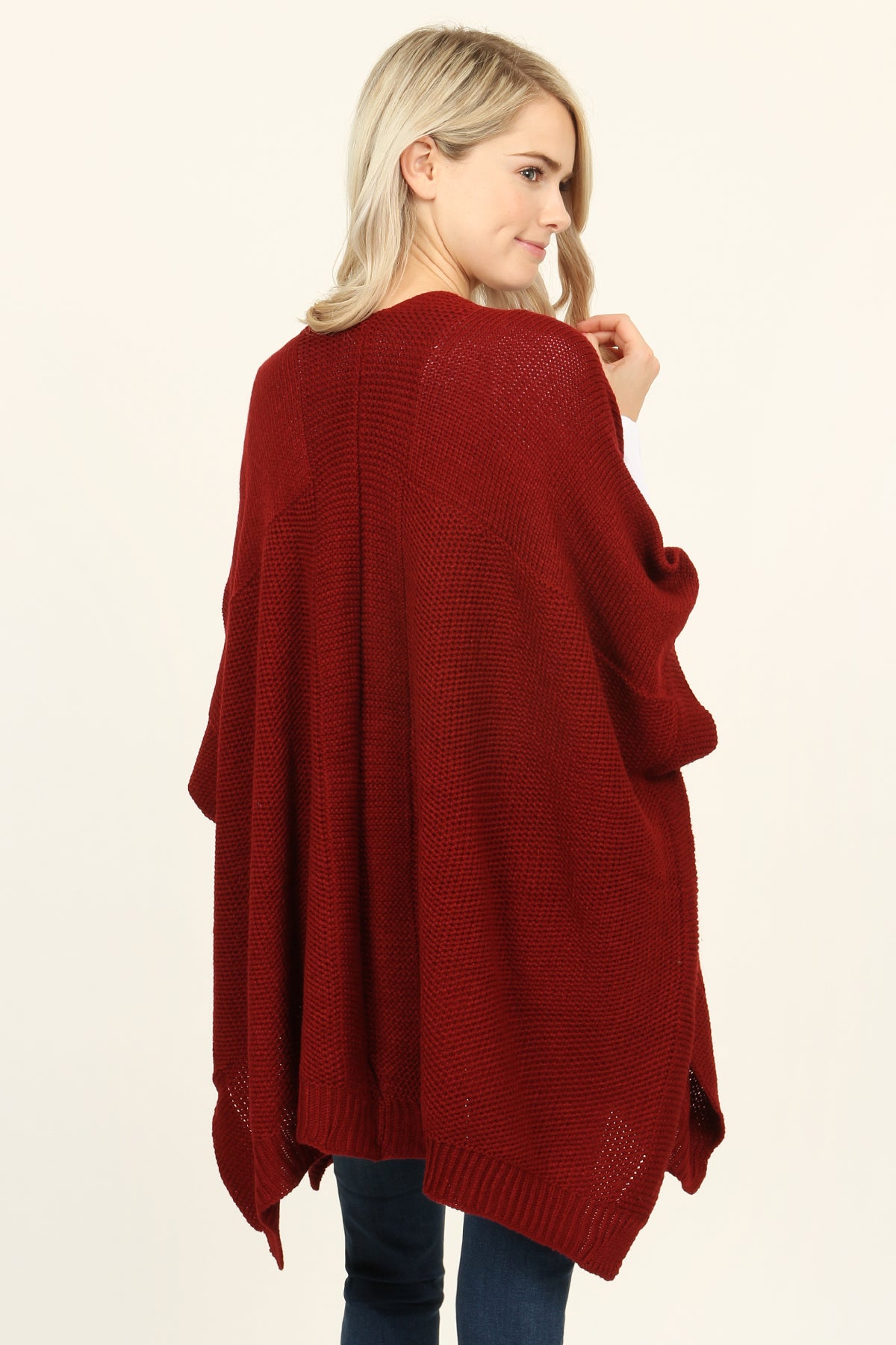 Zip Dolman Sleeve Pocket Poncho – Riah Fashion